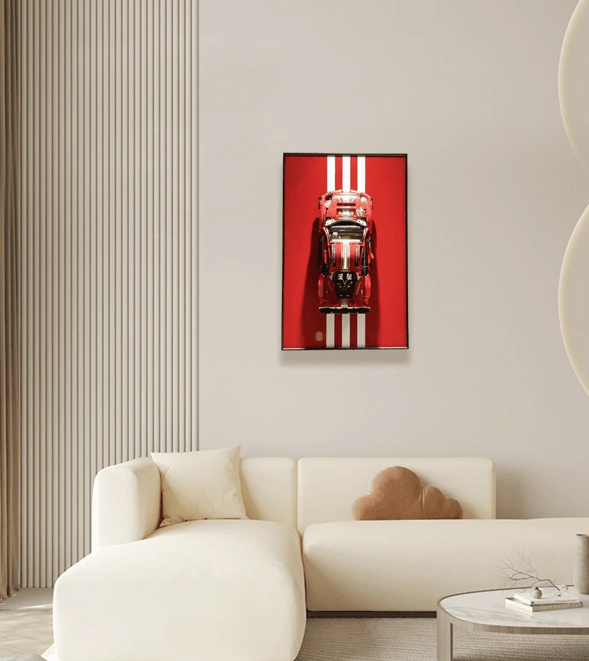 Wall Display Frame for Lego Ferrari 488 GTE 42125