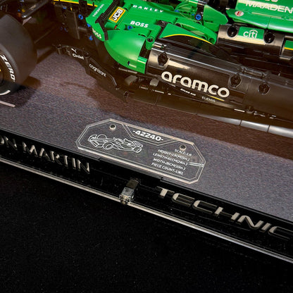 Display Case For LEGO Technic™ 42240 Aston Martin Aramco AMR25 F1® Car