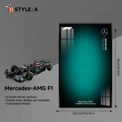 Wall Display Frame for LEGO® Technic F1 42171 Mercedes-AMG F1