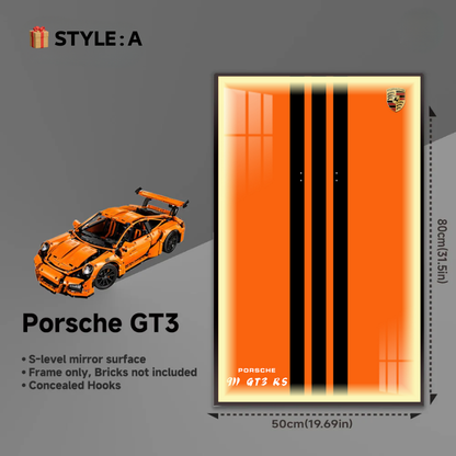 Wall Display Frame for LEGO® Technic F1 42056 Porsche 911 GT3 RS