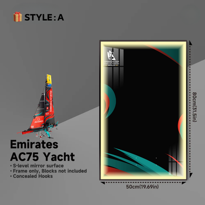 Wall Display frame for LEGO® TECHNIC™ Emirates Team New Zealand AC75 Yacht 42174