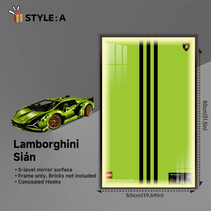 Wall Display Frame for LEGO® Technic F1 42115 Lamborghini Sián FKP 37