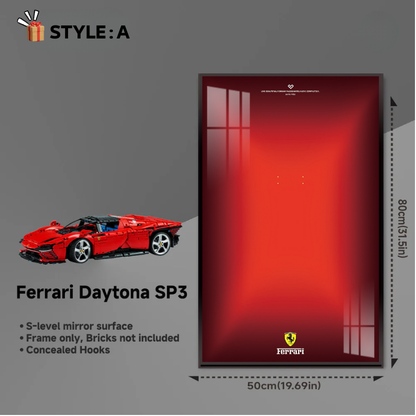 Wall Display Frame for LEGO® Technic F1 42143 Ferrari Daytona SP3