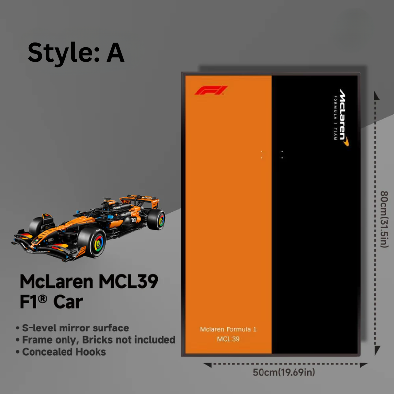 Wall display Frame for LEGO® TECHNIC™ 42228 McLaren MCL39 F1® Car