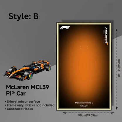 Wall display Frame for LEGO® TECHNIC™ 42228 McLaren MCL39 F1® Car