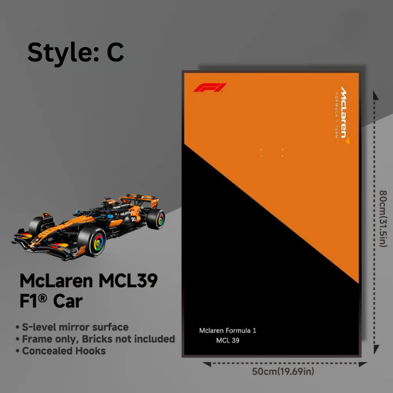 Wall display Frame for LEGO® TECHNIC™ 42228 McLaren MCL39 F1® Car