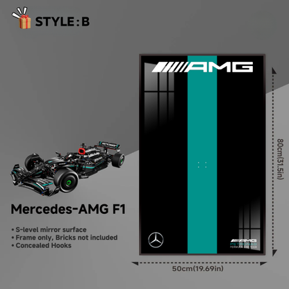 Wall Display Frame for LEGO® Technic F1 42171 Mercedes-AMG F1