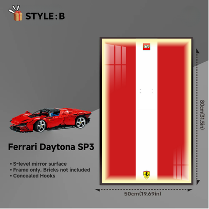 Wall Display Frame for LEGO® Technic F1 42143 Ferrari Daytona SP3
