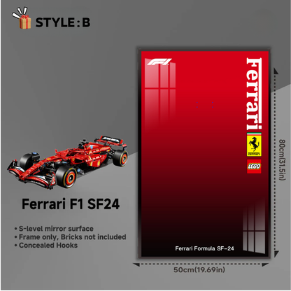 Wall Display Frame For LEGO® TECHNIC™ Ferrari F1 SF24 42207