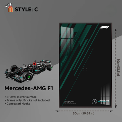 Wall Display Frame for LEGO® Technic F1 42171 Mercedes-AMG F1