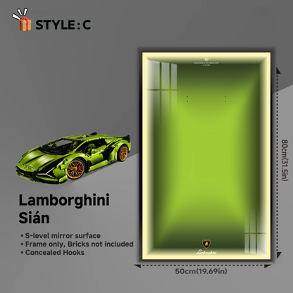 Wall Display Frame for LEGO® Technic F1 42115 Lamborghini Sián FKP 37