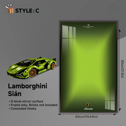Wall Display Frame for LEGO® Technic F1 42115 Lamborghini Sián FKP 37