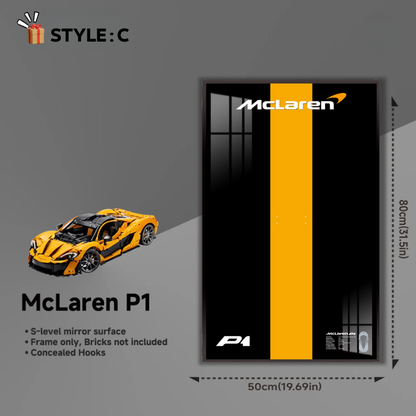 Wall Display Frame For LEGO® TECHNIC™ McLaren P1 42172