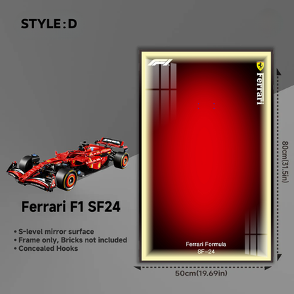 Wall Display Frame For LEGO® TECHNIC™ Ferrari F1 SF24 42207