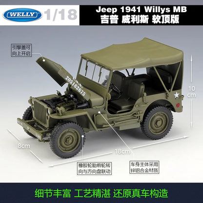 1:18 1941 JEEP Willys MB World War II