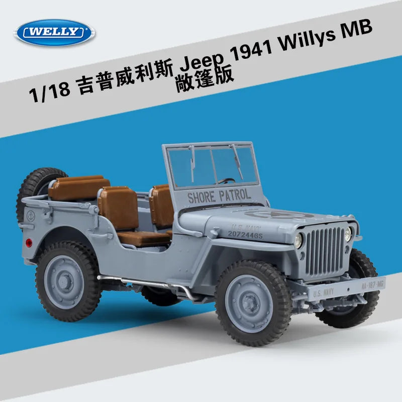 1:18 1941 JEEP Willys MB World War II