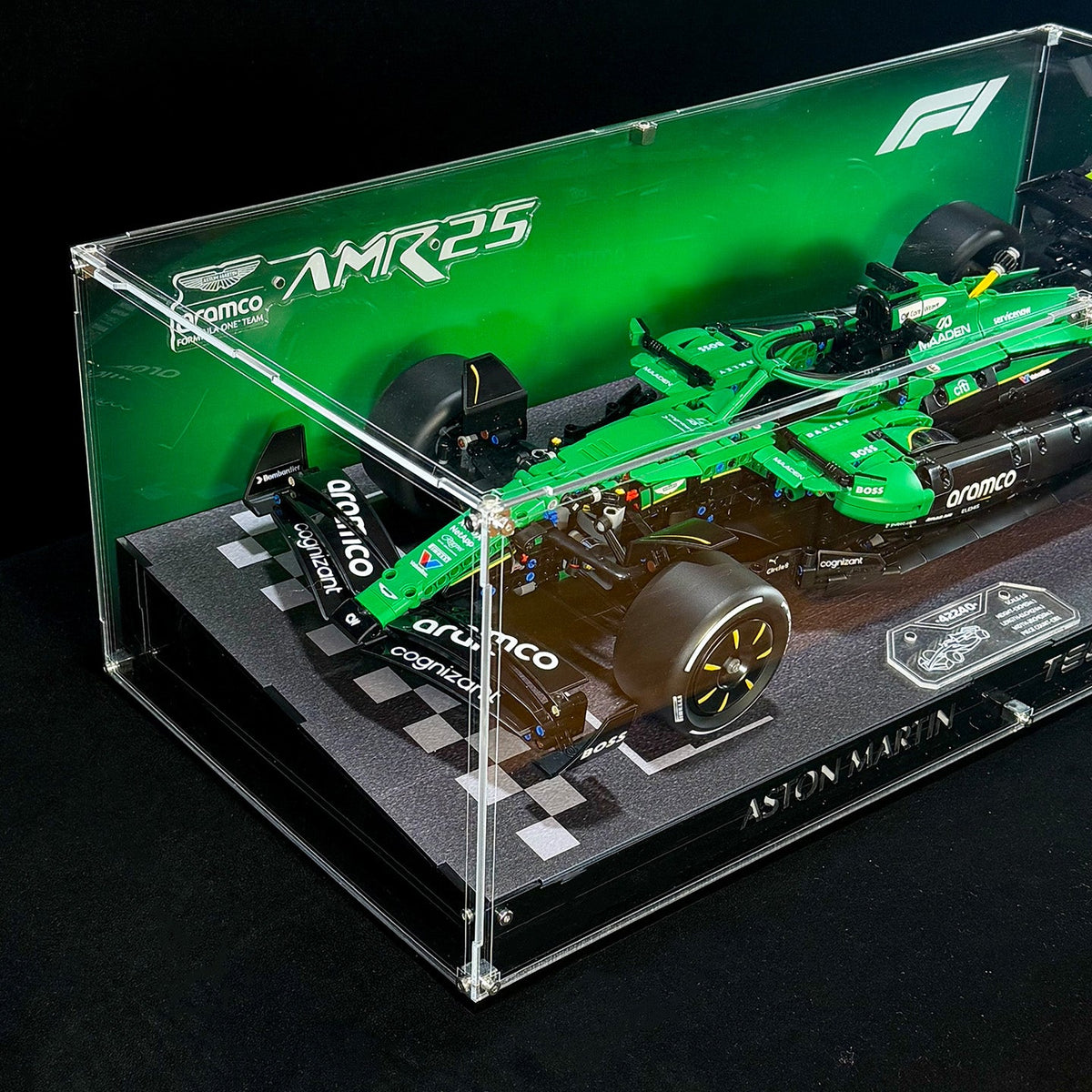 Display Case For LEGO Technic™ 42240 Aston Martin Aramco AMR25 F1® Car