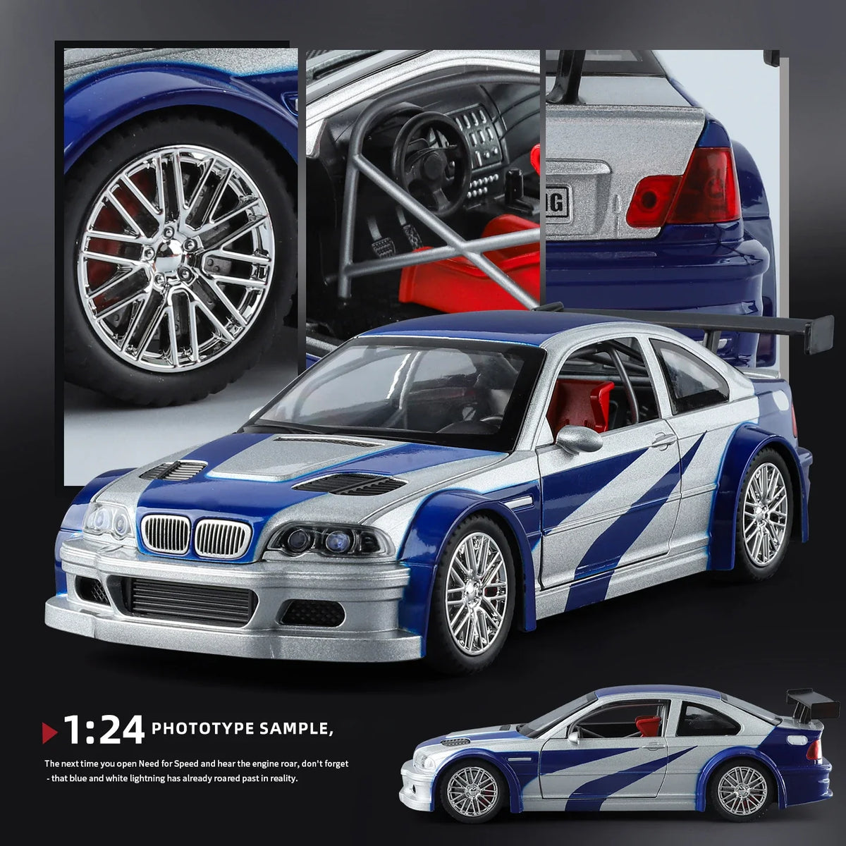 1:24 BMW M3 GTR E46