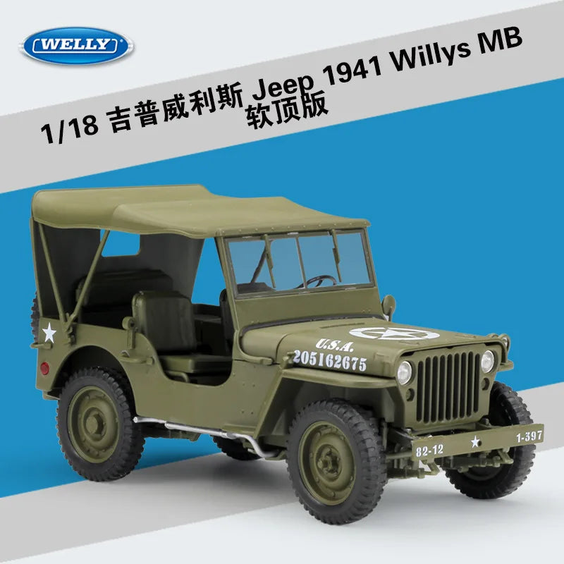 1:18 1941 JEEP Willys MB World War II