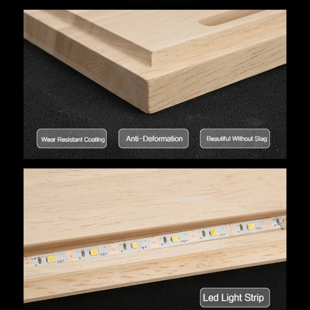 1:9 / 1:24 / 1:32 Acrylic Display Case with LED & Wooden Base