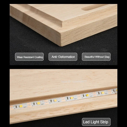 1:9 / 1:24 / 1:32 Acrylic Display Case with LED & Wooden Base