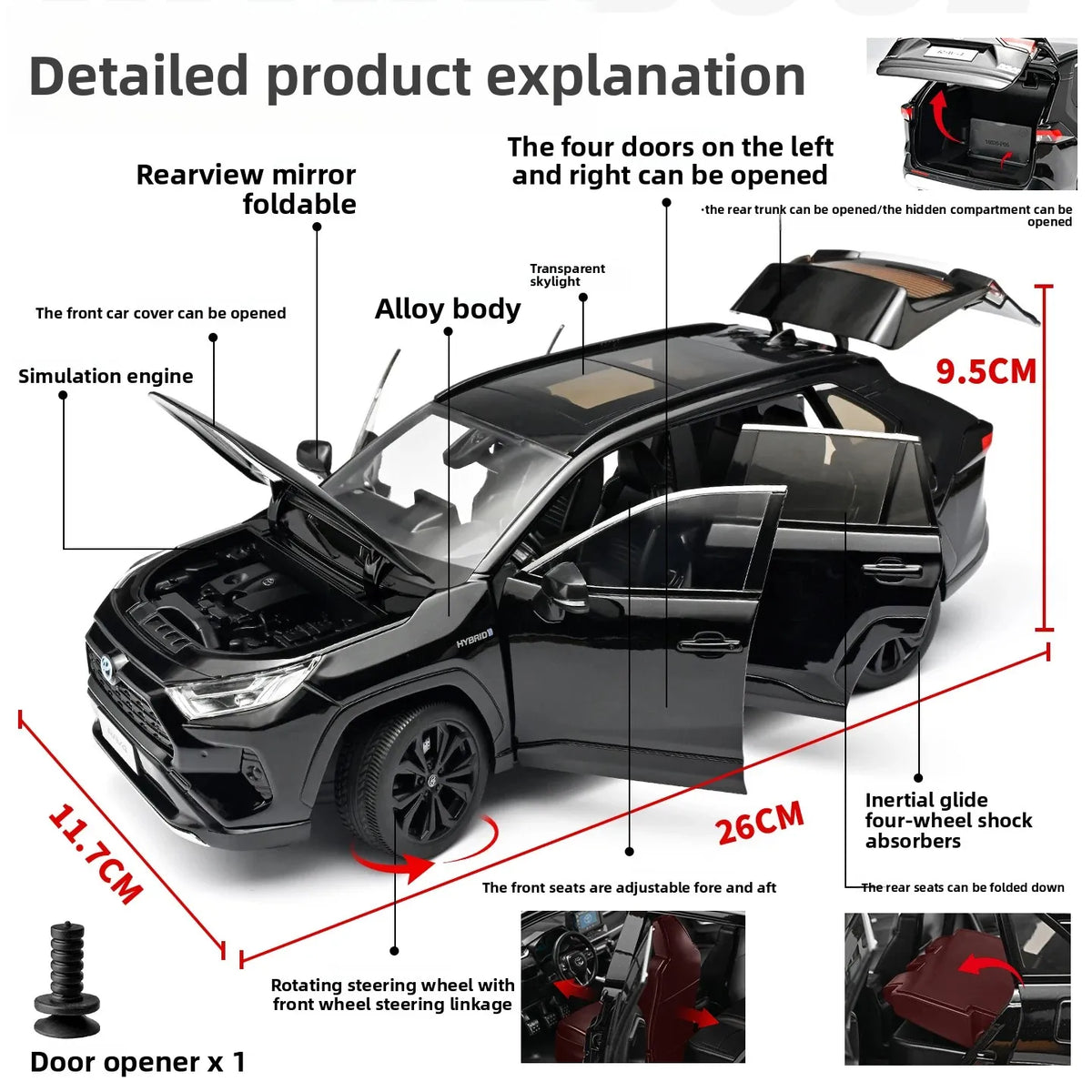 1:18 Toyota RAV4 5th XA50 Hybrid