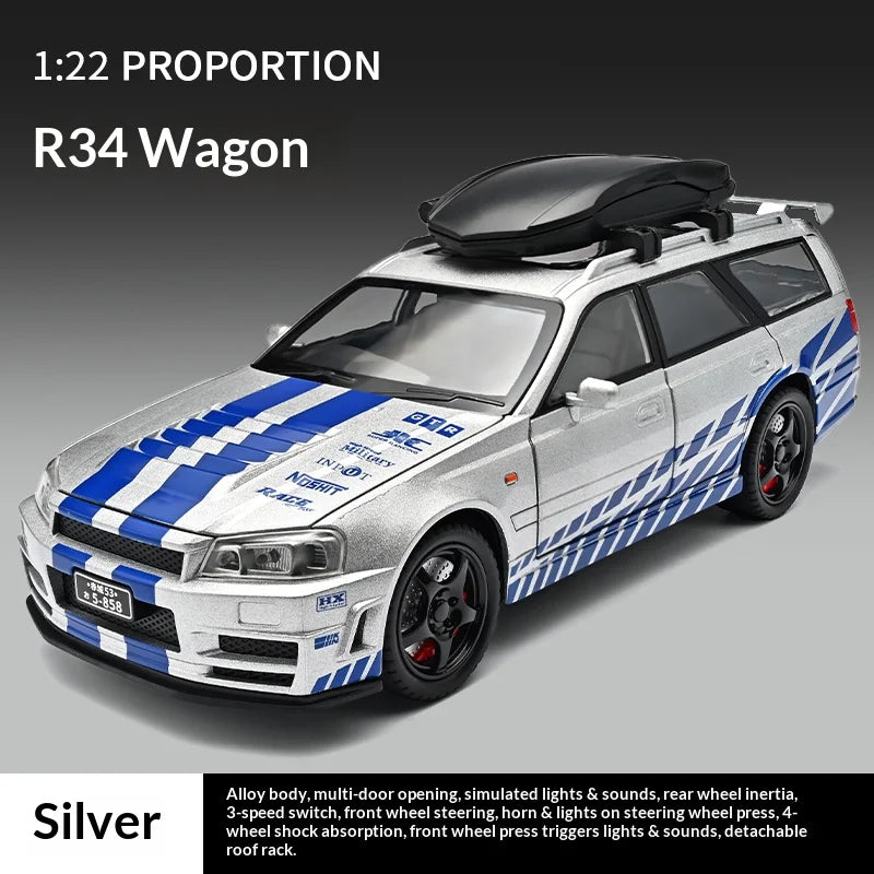 1:22 Nissan Skyline R34 Travel Version