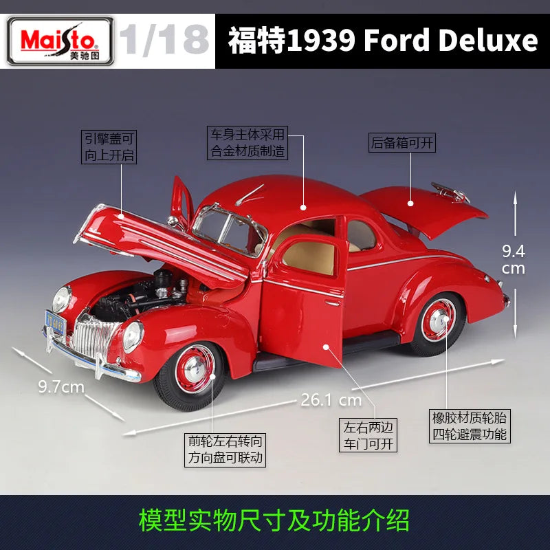 1:18 1939 Ford Deluxe