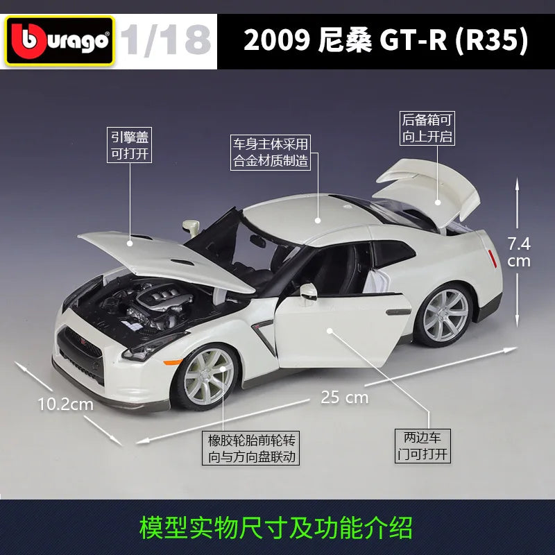 1:18 Nissan 2009 Gt-r R35