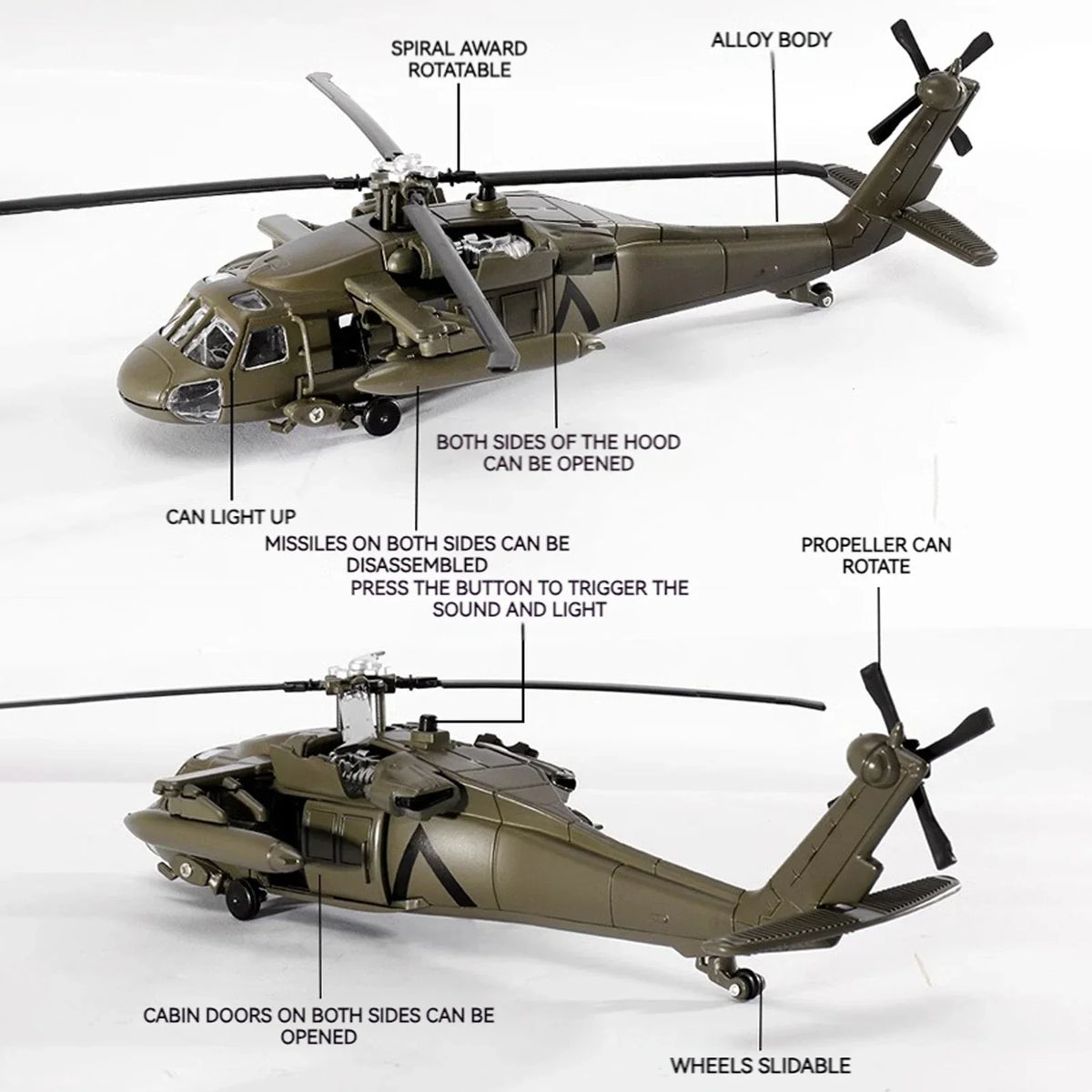 1:64 Helicopter UH-60 Black Hawk