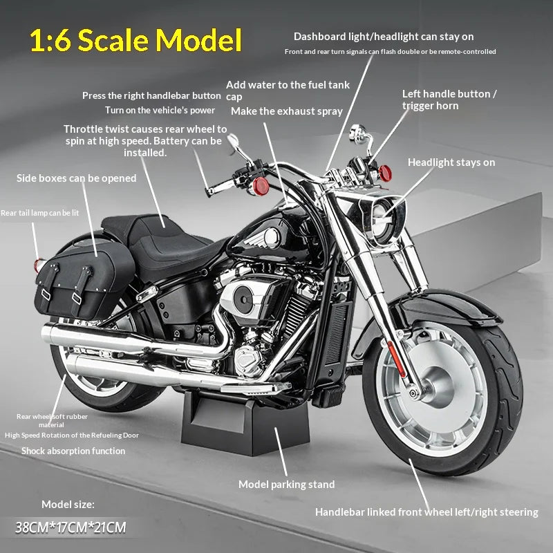 1:6 sprayable motorcycle