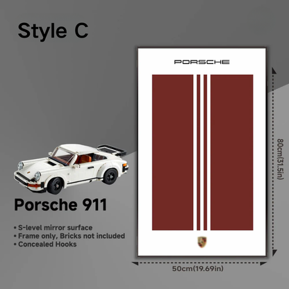 Wall Display Frame for LEGO® ICONS Porsche 911 10295