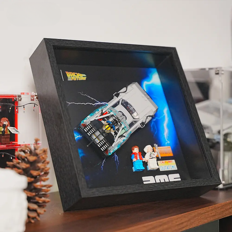 Wide Acrylic Display Case for LEGO Time Machine (77256)