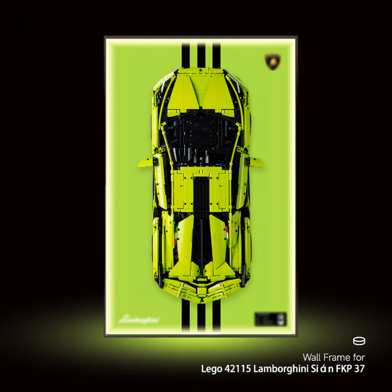 Wall Display Frame for LEGO® Technic F1 42115 Lamborghini Sián FKP 37