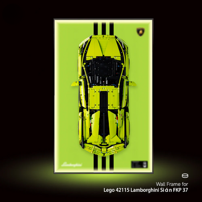 Wall Display Frame for LEGO® Technic F1 42115 Lamborghini Sián FKP 37