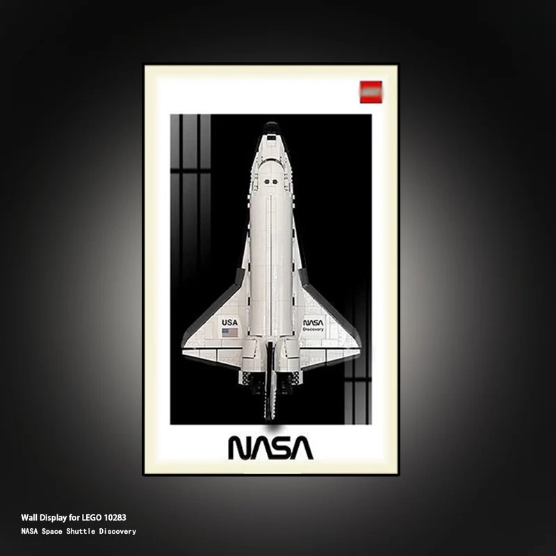 Wall  Display Frame for LEGO® NASA Space Shuttle Discovery 10283