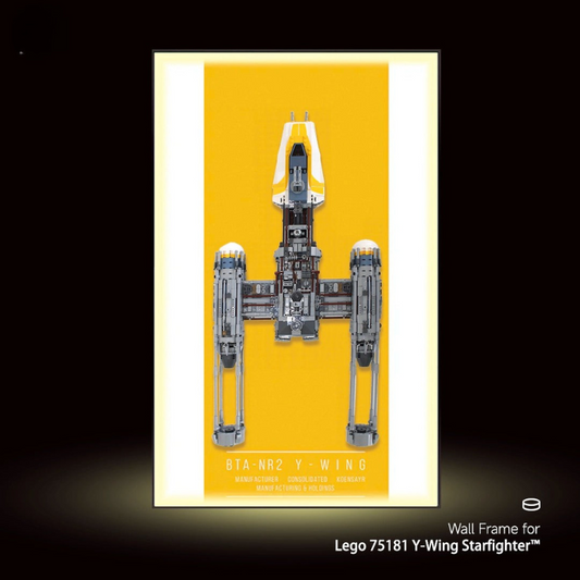 Wall Display Frame for LEGO® Star Wars 75181 Y-Wing Starfighter™