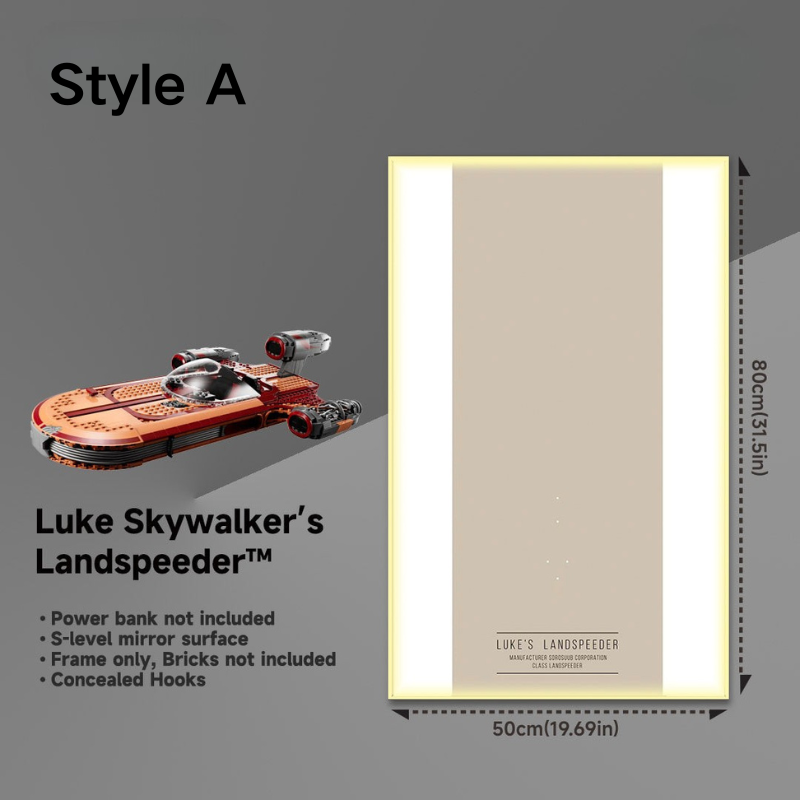 Wall Display Frame for LEGO® Star Wars 75341 Luke Skywalker’s Landspeeder™