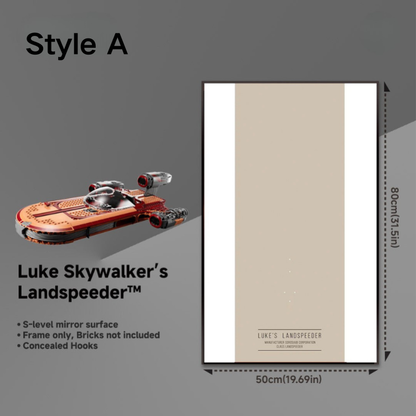 Wall Display Frame for LEGO® Star Wars 75341 Luke Skywalker’s Landspeeder™