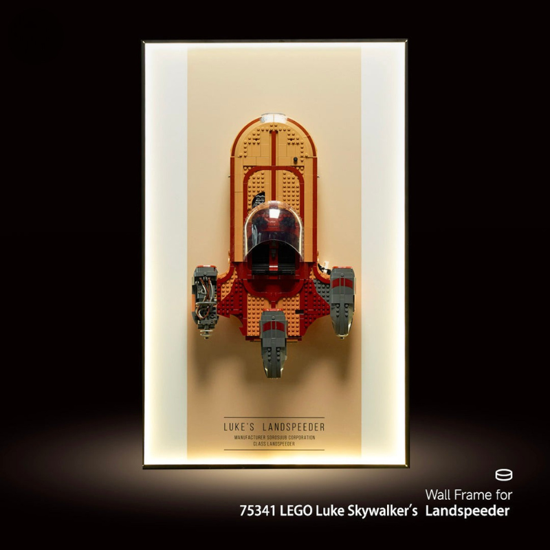 Wall Display Frame for LEGO® Star Wars 75341 Luke Skywalker’s Landspeeder™