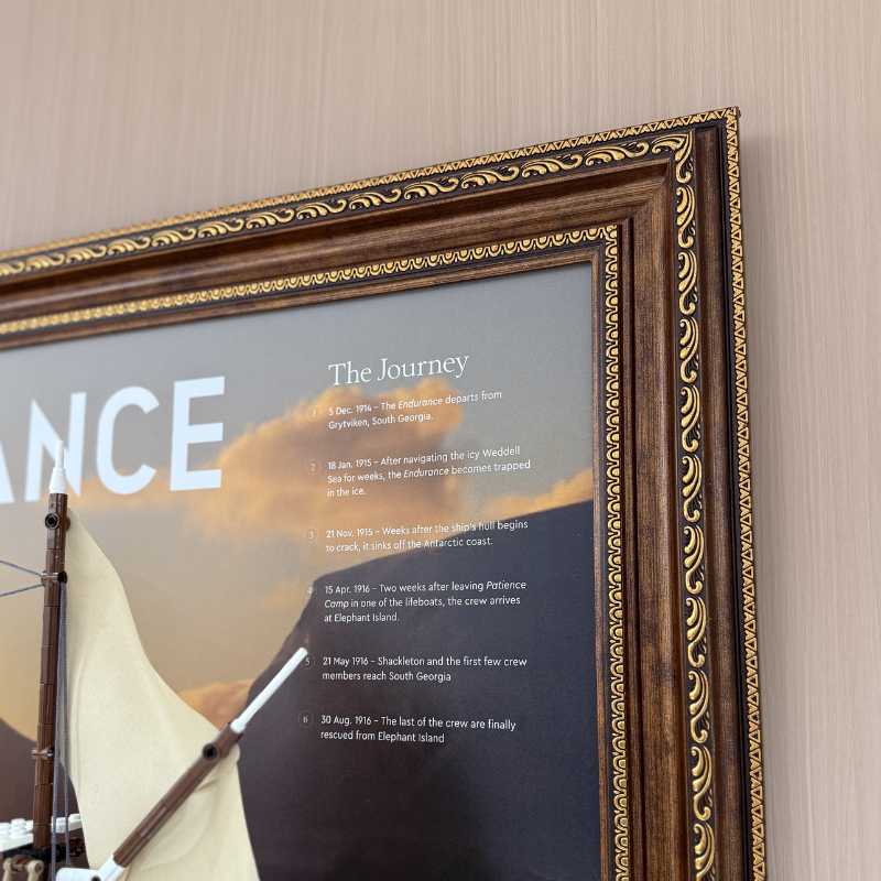 Wall Display Frame for Lego ICONS 10335 The Endurance