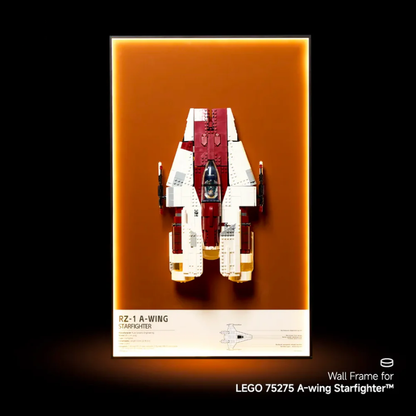 Wall Display frame for LEGO® STAR WARS™ 75275 A-wing Starfighter™