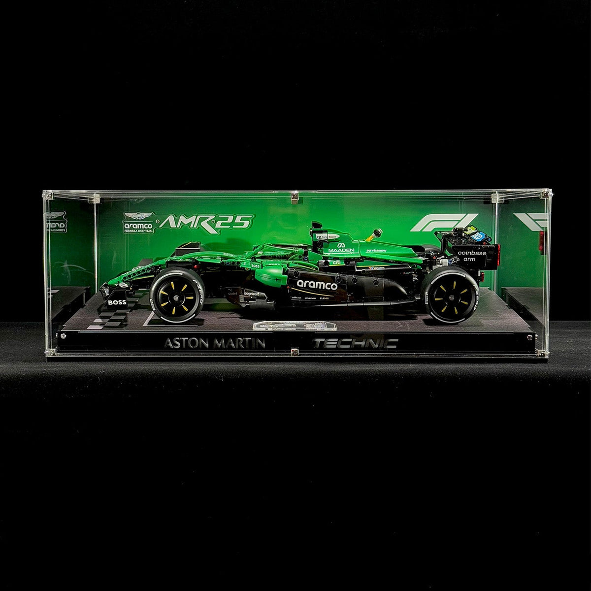Display Case For LEGO Technic™ 42240 Aston Martin Aramco AMR25 F1® Car