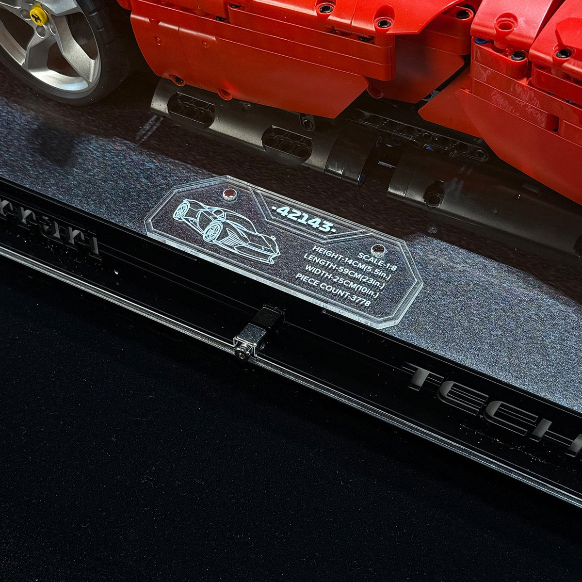 LEGO™ ShowCase for LEGO Technic F1 Ferrari Daytona SP3 42143 Ultra-high Translucent Acrylic