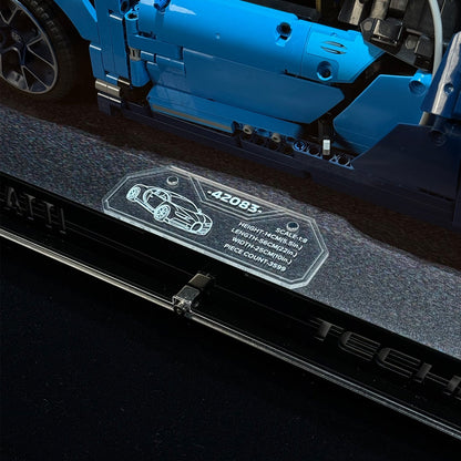 LEGO™ ShowCase for LEGO Technic F1 Bugatti Chiron 42083 Ultra-high Translucent Acrylic