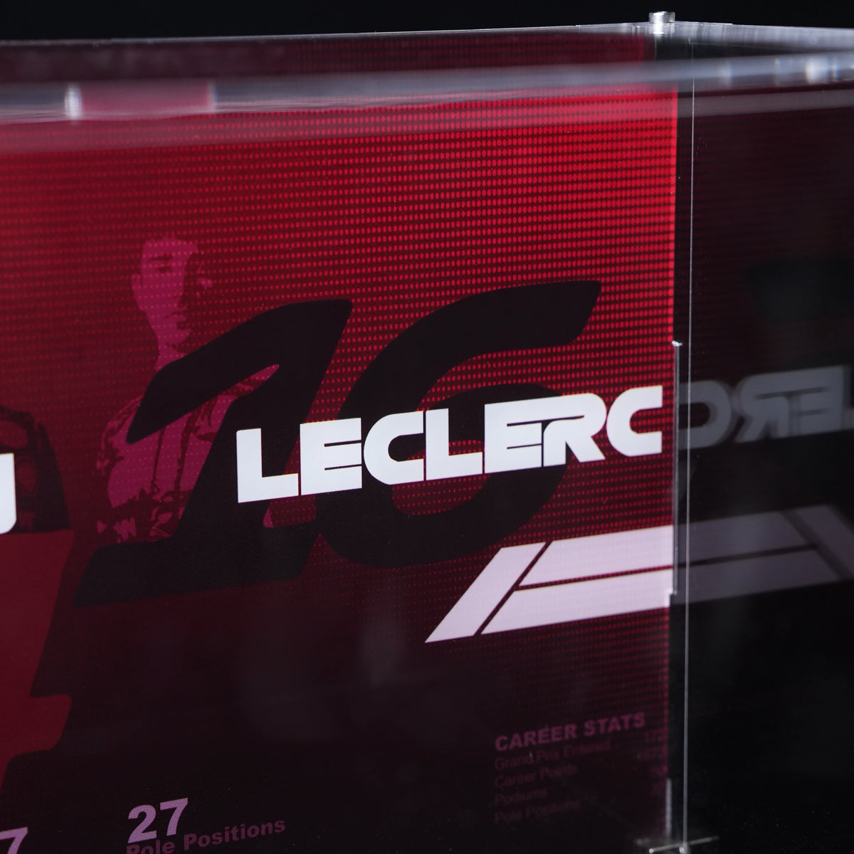 Premium Wall Mount Display Case For LEGO F1 helmets