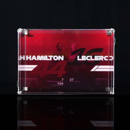 Premium Wall Mount Display Case For LEGO F1 helmets
