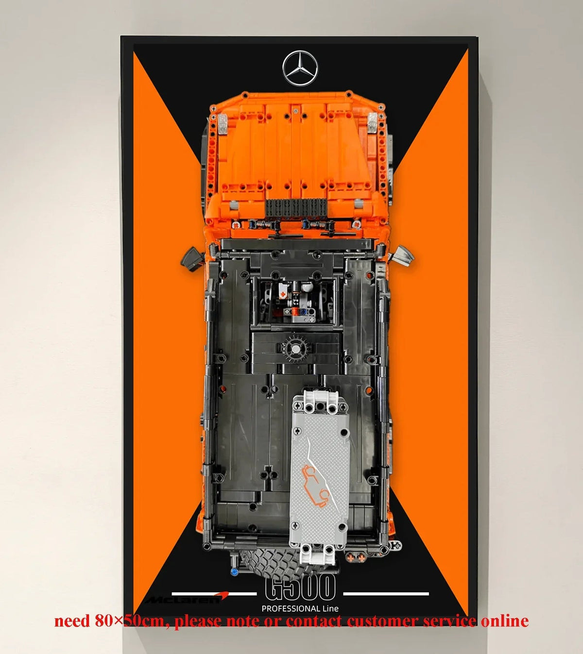 Wall Display Frame for LEGO Technic Mercedes-Benz G500 PROFESSIONAL Line 42177