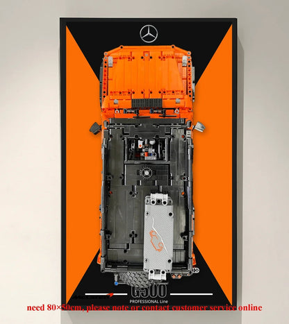 Wall Display Frame for LEGO Technic Mercedes-Benz G500 PROFESSIONAL Line 42177